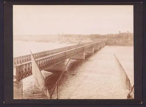 Fotografie Ansicht Kairo, der grossen Nilbrücke, Port de Kasi El Nil