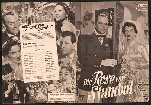 Filmprogramm DNF, Die Rose von Stambul, Inge Egger, Albert Lieven, Grethe Weiser, Regie: Waldemar Frank