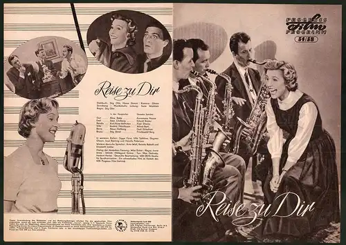 Filmprogramm PFP Nr. 54 /58, Reise zu Dir, Alice Babs, Sven Lindberg, Regie: Stig Olin
