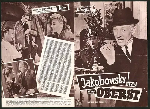 Filmprogramm IFB Nr. 4551, Jakobowsky und der Oberst, Danny Kaye, Curd Jürgens, Nicole Maurey, Regie Peter Glenville
