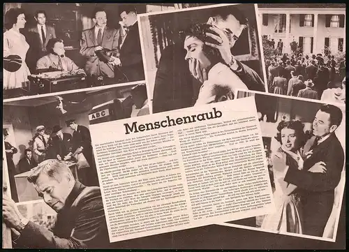 Filmprogramm DNF, Menschen Raub, Gleen Ford, Donna Reed, Leslie Nielsen, Regie Alex Segal