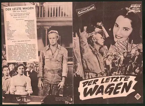 Filmprogramm DNF, Der letzte Wagen, Richard Widmark, Felicia Farr, Susan Kohner, Regie Delmer Daves