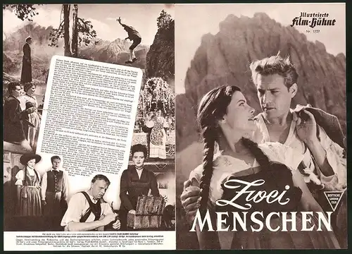 Filmprogramm IFB Nr. 1727, Zwei Menschen, Edith Mill, Alice Verden, Armin Dahlen, Regie Paul May