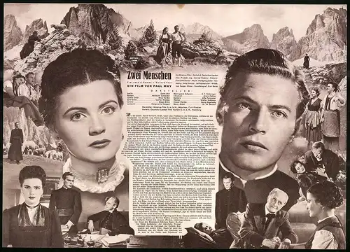 Filmprogramm IFB Nr. 1727, Zwei Menschen, Edith Mill, Alice Verden, Armin Dahlen, Regie Paul May
