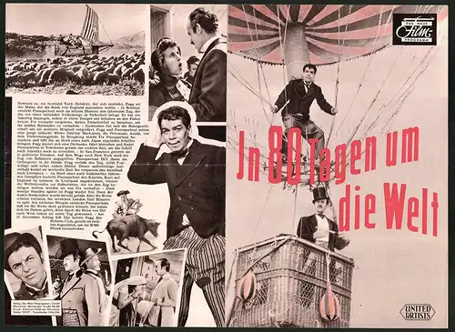 Filmprogramm DNF, In 80. Tagen um die Welt, David Niven, Cantinflas, Robert Newton, Regie Michael Anderson