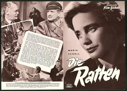 Filmprogramm IFB Nr. 2825, Die Ratten, Maria Schell, Curd Jürgens, Gustav Knuth, Regie Robert Siodmak