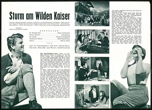 Filmprogramm IFB Nr. 6865, Sturm am wilden Kaiser, Hans von Borsody, Alwy Becker, Regie Eduard von Borsody