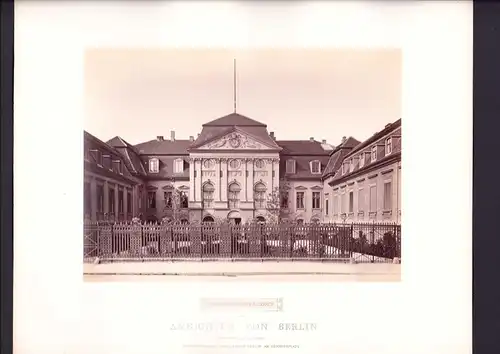 Fotografie Ansicht Berlin, Blick auf das Palais des Fürsten Bismarck um 1881, Grossformat 26 x 19cm