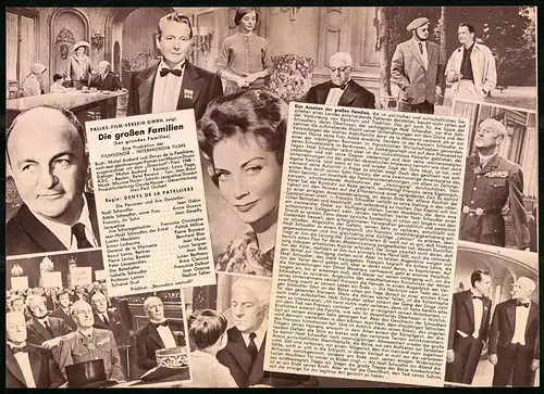 Filmprogramm DNF, Die grossen Familien, Jean gabin, Annie Ducaux, Jean Desailly, Regie Denys de la Patelliere