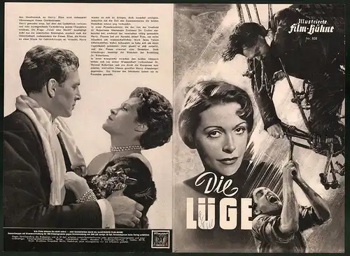 Filmprogramm IFB Nr. 838, Die Lüge, Otto Gebühr, Sybille Schmitz, Cornell Borchers, Regie Gustav Fröhlich