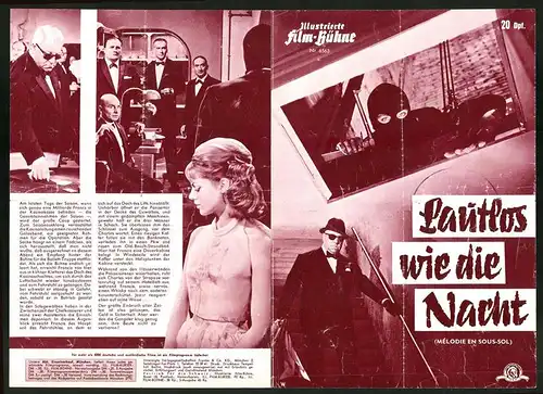 Filmprogramm IFB Nr. 6563, Lautlos wie die Nacht, Jean Gabin, Alain Delon, Carla Marlier, Regie Henri Verneuil