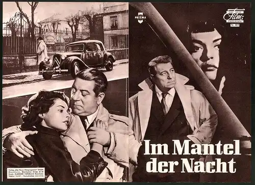 Filmprogramm DNF Nr. 4019, Im Mantel der Nacht, Jean Gabin, Nadja Tiller, Paul Frankeur, Regie Gilles Grangler