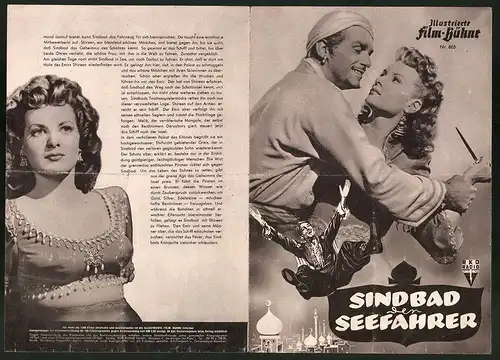 Filmprogramm IFB Nr. 803, Sindbad der Seefahrer, Douglas Fairbanks Jr., Maureen O`Hara, Regie Richard Wallace