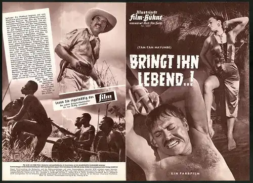 Filmprogramm IFB Nr. 5254, Bringt ihn lebend, Charles Vanel, Kerima, Pedro Armendariz, Regie G.-G. Napolitano