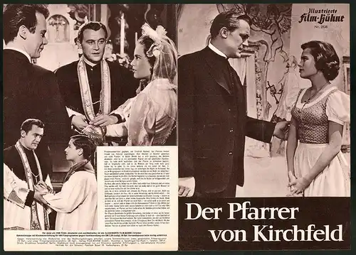 Filmprogramm IFB Nr. 1838, Der Pfarrer von Kirchfeld, Claus Holm, Ulla Jacobsson, Kurt Heintel, Regie Hans Deppe