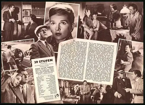 Filmprogramm IFB Nr. 5065, 39. Stufen, Kenneth More, Taina Elg, Barry Jones, Regie Ralph Thomas