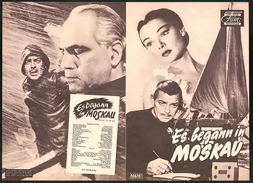 Filmprogramm DNF, Es begann in Moskau, Clark Gable, Gene Tierney, Belita, Regie Delmer Daves