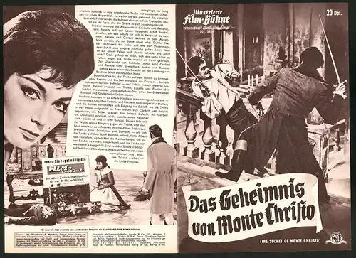 Filmprogramm IFB Nr. 5929, Das Geheimnis von Monte Christo, Rory Callhoun, John Gregson, Regie Robert S. Baker