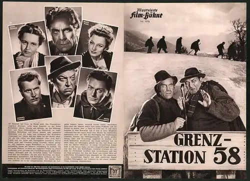 Filmprogramm IFB Nr. 1078, Grenzstation 58., Hansi Knotek, Mady Rahl, Elise Aulinger, Regie Harry Hasso