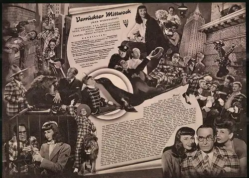Filmprogramm IFB Nr. 1166, Verrückter Mittwoch, Harold Lloyd, Frances Ramsden, Regie Preston Sturges