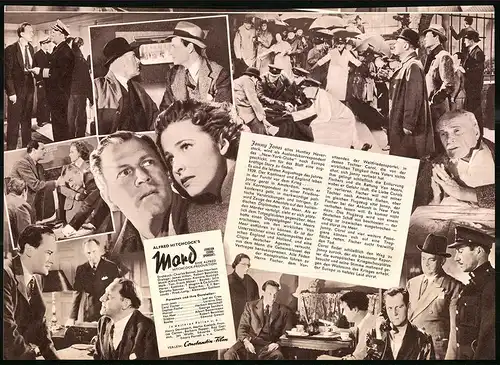Filmprogramm IFB Nr. 5947, Mord, Joel McCrea, Laraine Day, Herbert Marschall, Regie Alfred Hitchcock
