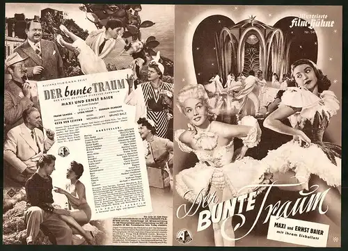 Filmprogramm IFB Nr. 1416, Der bunte Traum, Vera Molnar, Felicita Busi, Oscar Sima, Regie Geza von Cziffra