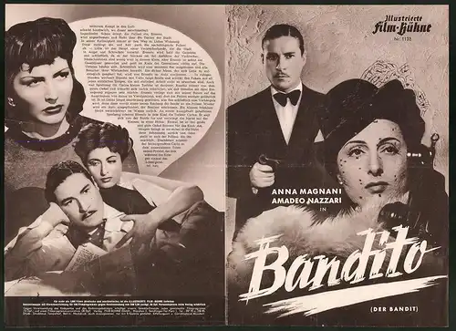 Filmprogramm IFB Nr. 1132, Bandito, Anna Magnani, Amadeo Nazzari, Carlo Campanini, Regie Alberto Lattuada