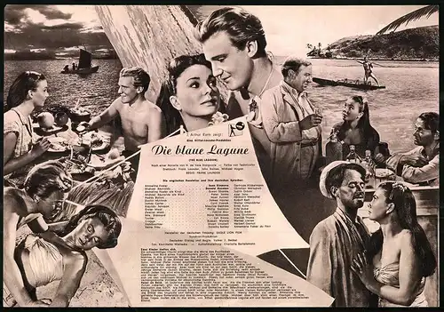 Filmprogramm IFB Nr. 703, Die blaue Lagune, Jean Simmons, Donald Houston, Susan Stranks, Regie Volker J. Becker