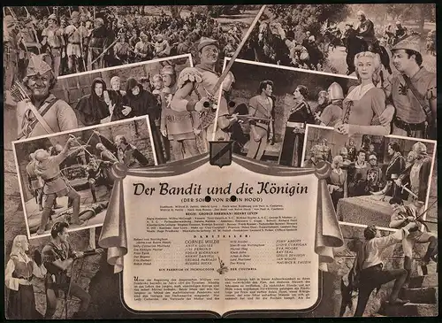 Filmprogramm IFB Nr. 1072, Der Bandit und die Königin, Der Sohn von Robin Hood, Cornel Wilde, Regie Henry Levin