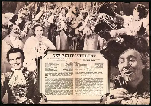 Filmprogramm IFB Nr. 716, Der Bettelstudent, Fritz Kampers, Harry Hardt, Wilhelm Bendow, Regie Georg Jacoby