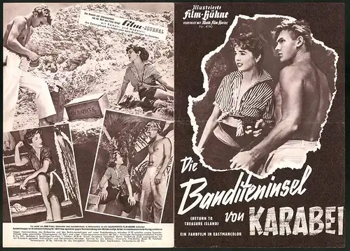 Filmprogramm IFB Nr. 4190, Die Banditeninsel von Karabei, Tab Hunter, Dawn Adams, Porter Hall, Regie E. A. Dupont