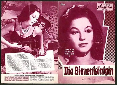 Filmprogramm IFB Nr. 6738, Die Bienenkönigin, Marina Vlady, Ugo Tognazzi, Walter Giller, Regie Marco Ferreri