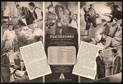 Filmprogramm DNF, Staatsgeheimnis, Douglas Fairbanks jr., Glynis Johns, Regie: Sydney Gilliat