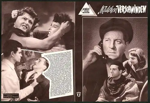 Filmprogramm DNF, Mädchen verschwinden, Jean Gabin, Henri Vidal, Regie: Edmond T. Gréville