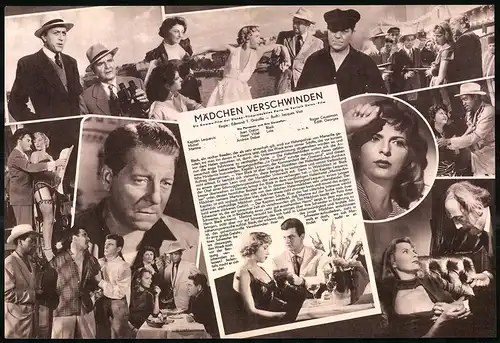 Filmprogramm DNF, Mädchen verschwinden, Jean Gabin, Henri Vidal, Regie: Edmond T. Gréville