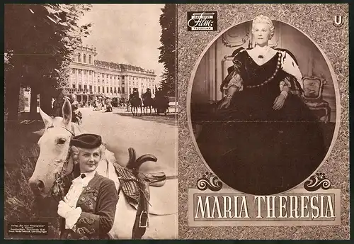 Filmprogramm DNF, Maria Theresia, Paula Wessely, Fred Liewehr, Regie: E. E. Reinert