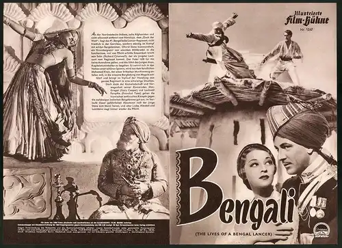 Filmprogramm IFB Nr. 1267, Bengali, Gary Cooper, Franchot Tone, Regie: Henry Hathaway