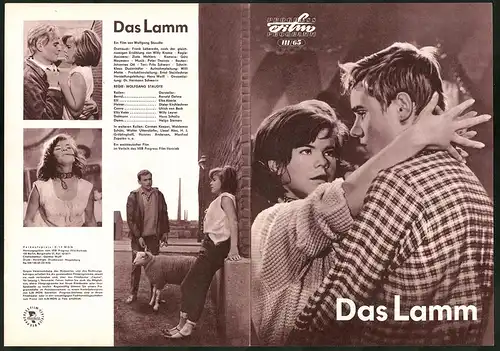 Filmprogramm PFP Nr. 111 /65, Das Lamm, Ronald Dehne, Elke Aberle, Regie: Wolfgang Staudte