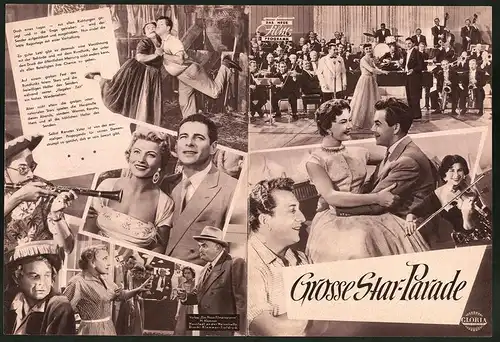 Filmprogramm DNF, Grosse Star-Parade, Adrian Hoven, Renate Holm, Regie: Paul Martin