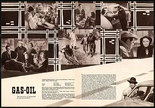 Filmprogramm PFP Nr.78, Gas-Oil, Jean Gabin, Jeanne Moreau, Regie: Gilles Grangier