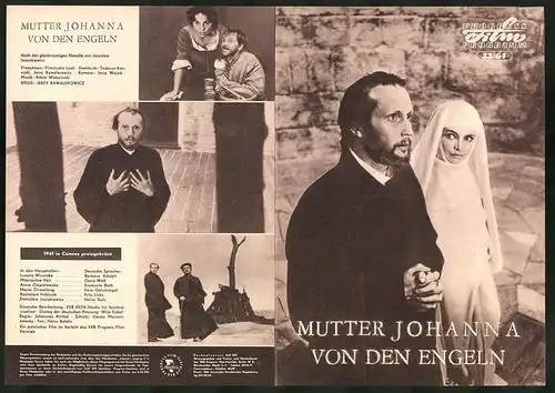 Filmprogramm PFP Nr. 33 /64, Mutter Johanna von den Engeln, Barbara Adolph, Gerry Wolf, Regie: Jerzy Kawalerowicz