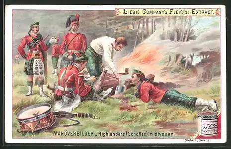 Sammelbild Liebig, Manöverbilder, Highlanders