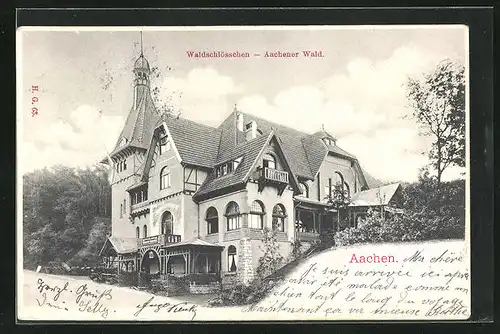 AK Aachen, Hotel Waldschlösschen im Aachener Wald