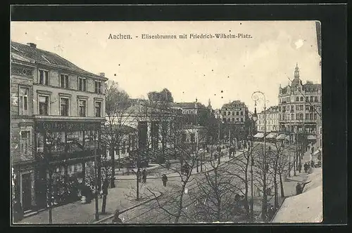 AK Aachen, Elisenbrunnen mit Friedrich-Wilhelm-Platz