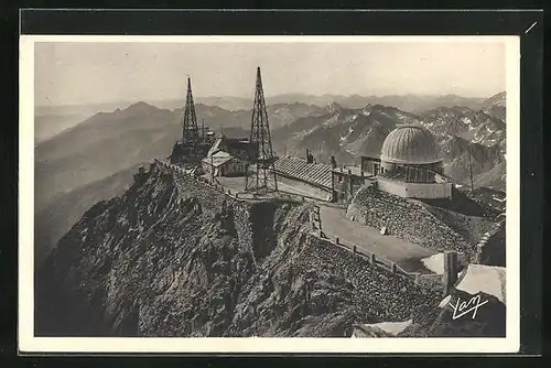 AK Pic-du-Midi de Bigorre, L`Observatoire, Sternwarte