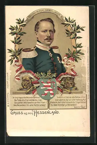 AK Friedrich Wilhelm I. Kurfürst von Hessen-Darmstadt