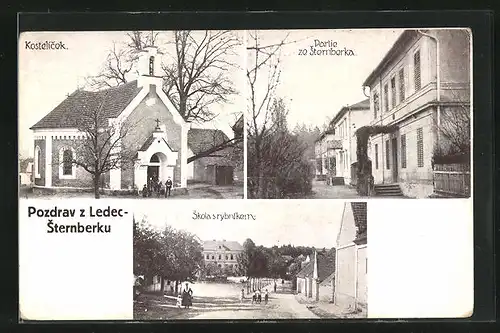AK Ledec-Sternberk, Kostelícek, Skola s rybníkem