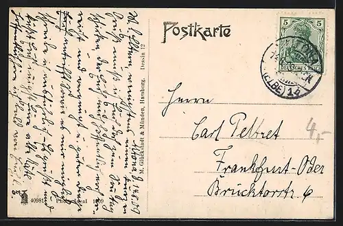 AK Hamburg-Neustadt, Jungfernstieg mit Alsterpavillion und Bootsanlegern