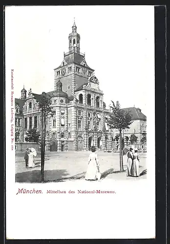 AK München, Mittelbau des Nationaltheaters