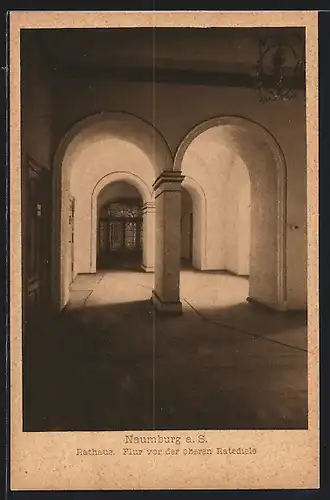 AK Naumburg a. S., Rathaus, Flur vor der oberen Ratsdiele